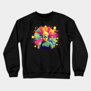 Colourful exploding Guy design for Pride Month: Crewneck Sweatshirt